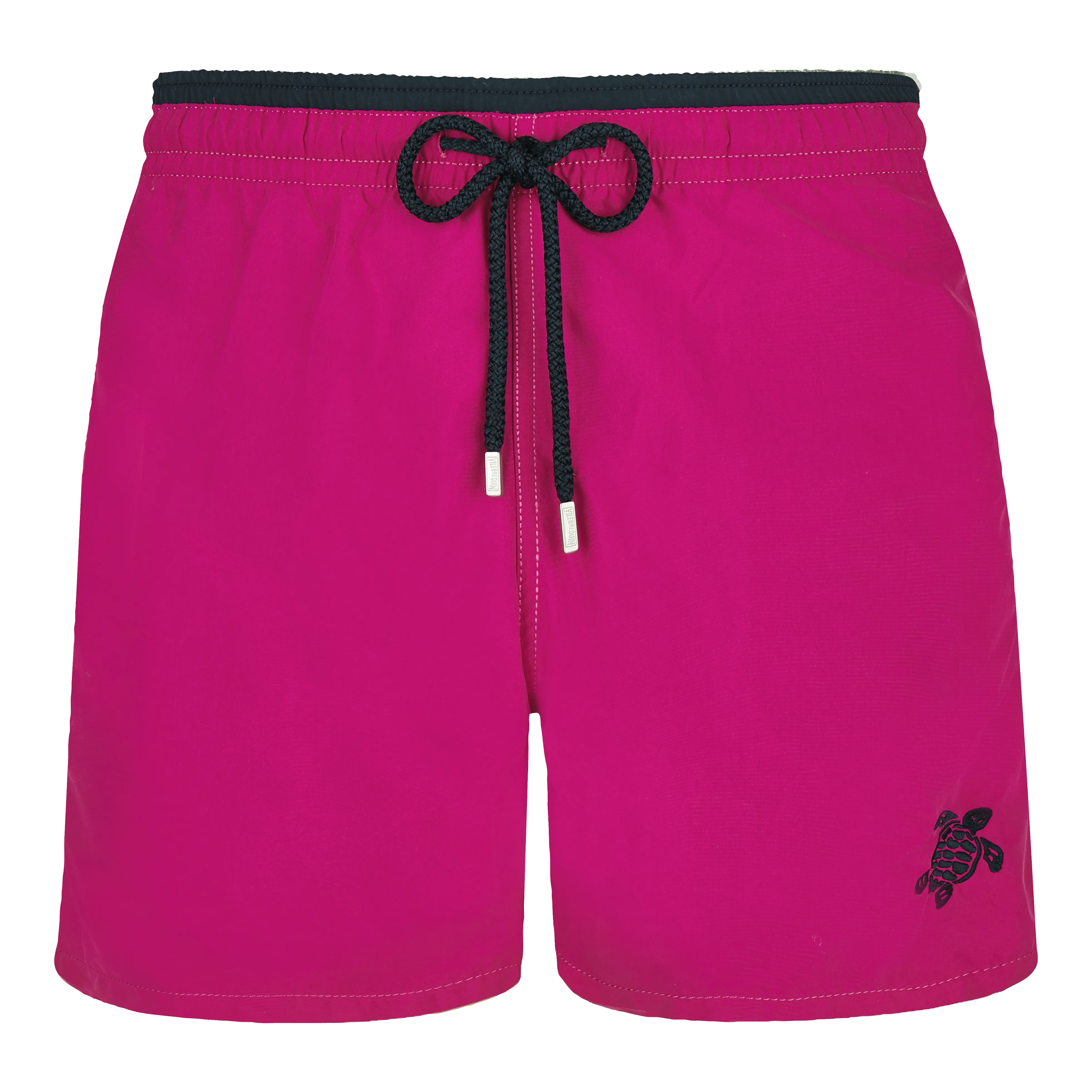 Zweifarbige Solid Bicolore Badeshorts für Herren