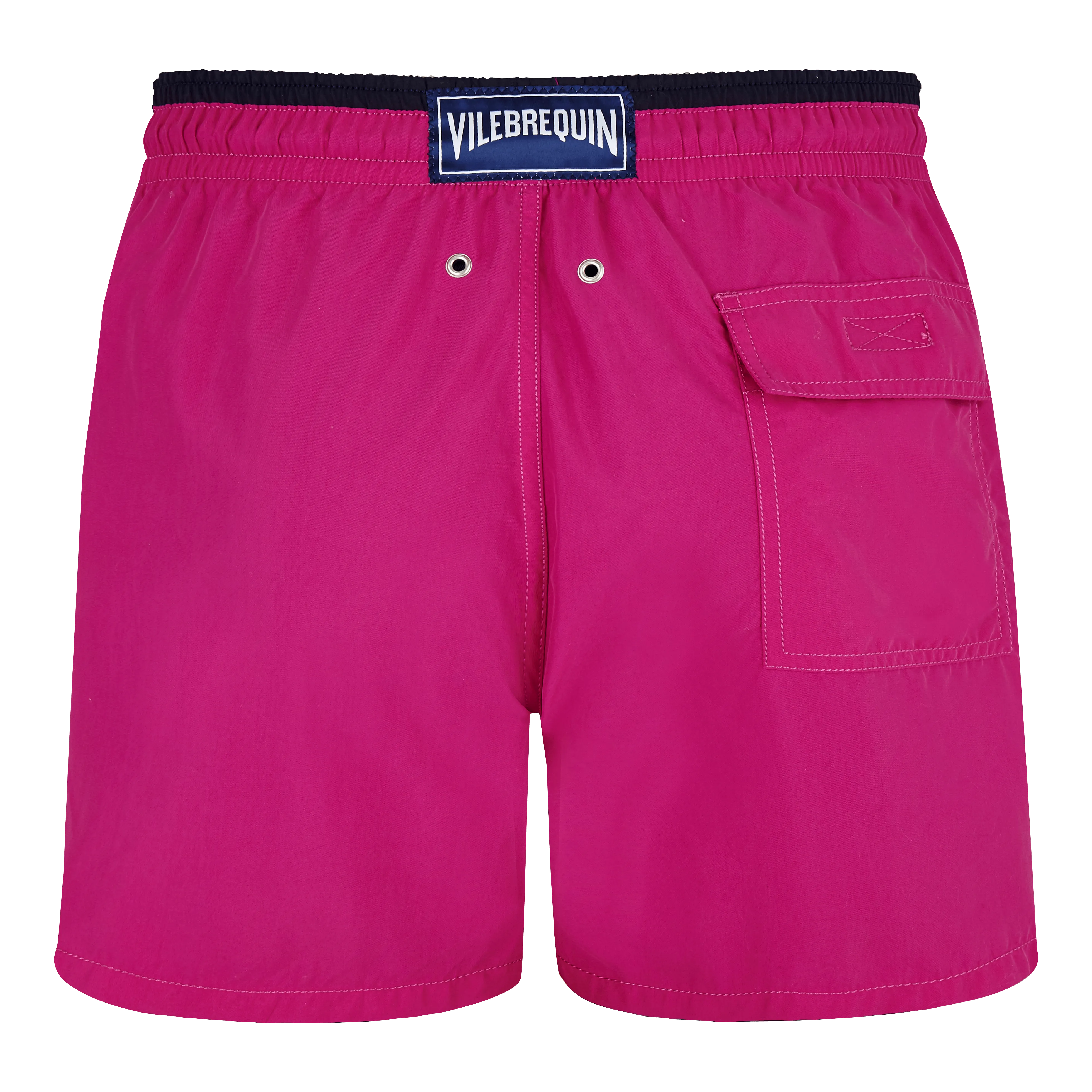 Zweifarbige Solid Bicolore Badeshorts für Herren